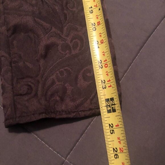 Chicos Size 1 Embroidered Brown Blazer Jacket.   R - Picture 7 of 7